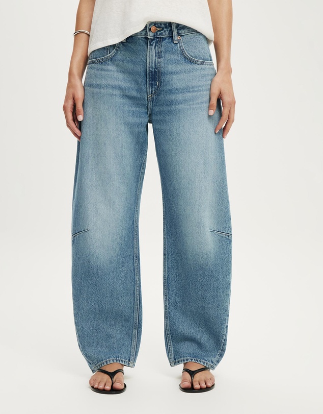 Cotton On - Mid Rise Barrel Jean