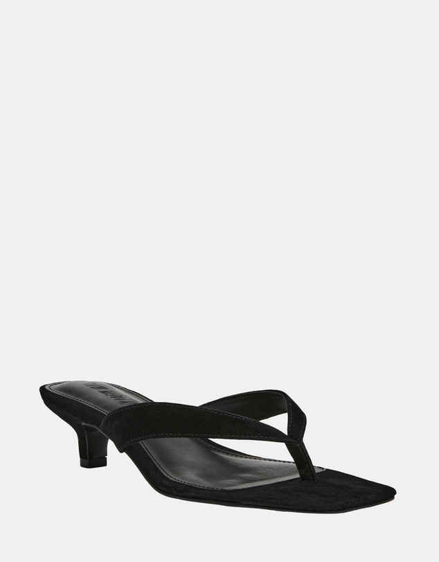 Steve Madden - Tracie Black Suede Heels