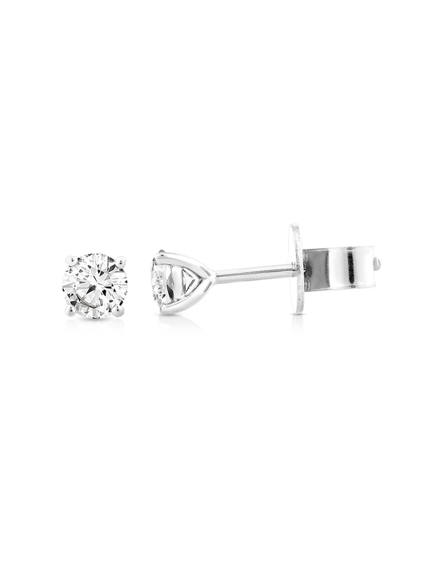 Michael Hill - 0.50 Carat TW Diamond Solitaire Stud Earrings in 18kt White Gold