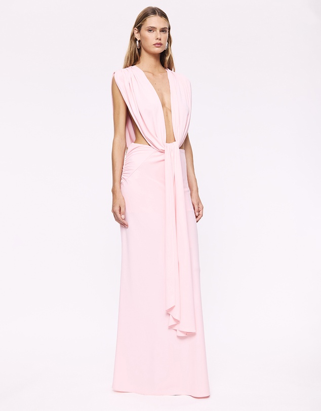 Suboo - Jasmine Cutout Draped Gown