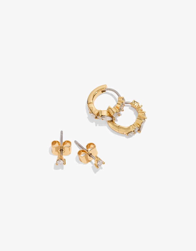 Country Road - Multi Stone Hoop Earring Pack Of 2