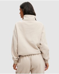 Cotton On Body Active - Plush Half Zip Sweatshirt