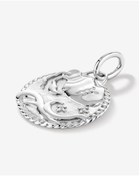 Michael Hill - Diamond Accent Aquarius Zodiac Pendant in Sterling Silver