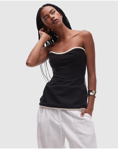 TOPSHOP - Bandeau With Tubing