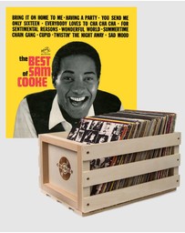 Sony Music - Crosley Record Storage Crate Sam Cooke The Best Of Sam Cooke Vinyl Album Bundle