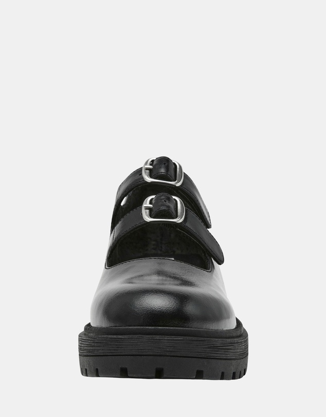 Steve Madden - Alba Black Leather Mary Janes