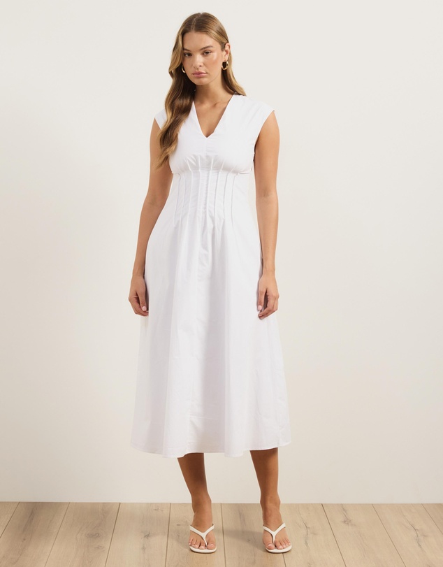 Atmos&Here - Lara Pintuck Midi Dress