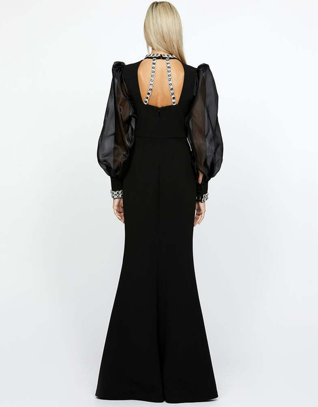Bariano - Winnie Sheer Sleeve Gown