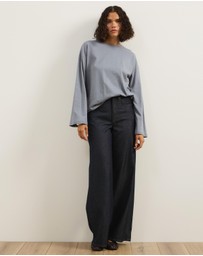 Atmos&Here - Long Sleeve Oversized T-Shirt