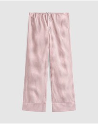 Tommy Hilfiger - Longsleeve Tee Pointelle Poplin PJ Set - Iconic Exclusive