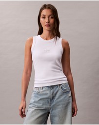 Calvin Klein Jeans - Monologo Rib Tank Top