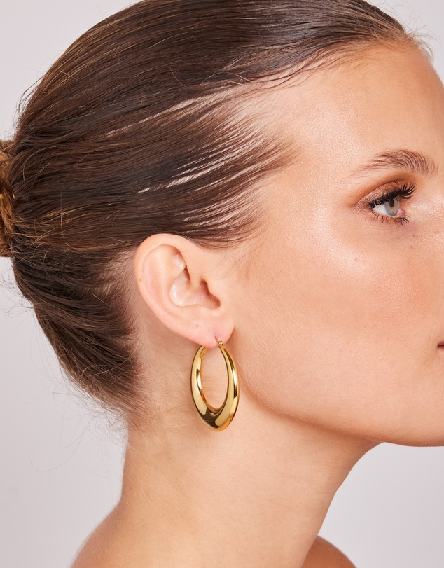 Zoe Olivia - Waterproof Dome Hoop Earrings