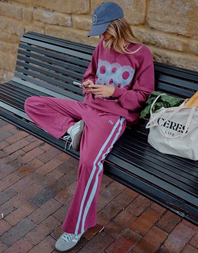 Ceres Life - Gigi Wide Leg Terry Trackpant