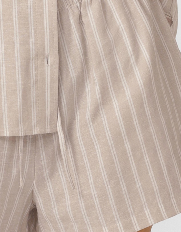 Lorna Jane - Preset Stripe Linen Shorts