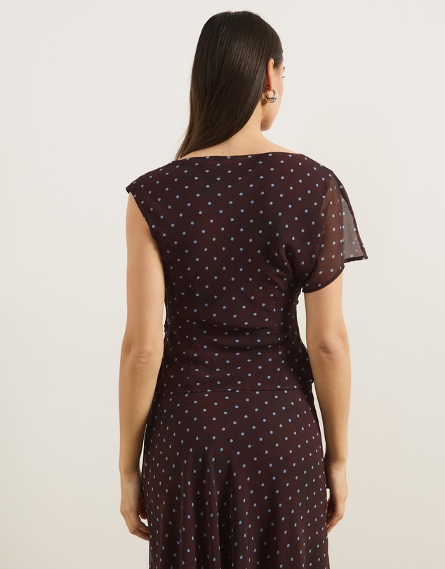 Atmos&Here - Jessica Asymmetrical Printed Top