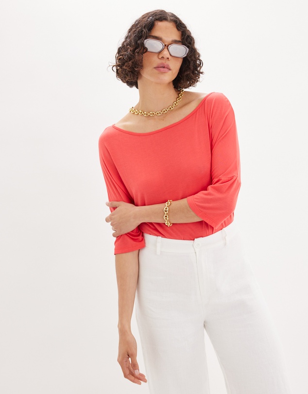 Amelius - Ottavia Three Quarter Batwing Tee