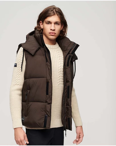 Superdry - Hooded Ripstop Puffer Gilet