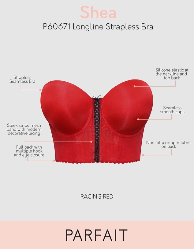 Parfait - Shea Bustier Style Longline Strapless Bra