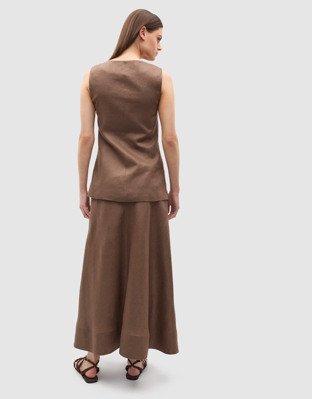 Seed Heritage - Core Linen Seam Front Skirt
