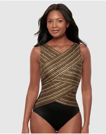 Miraclesuit Swimwear  - Sparkle Sands Brio High Neck Underwired One-Piece Shaping Swimsuit