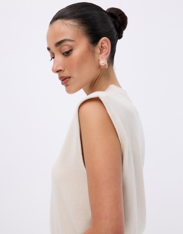 Minima Esenciales - Naya Cashmere Blend Knitted Top
