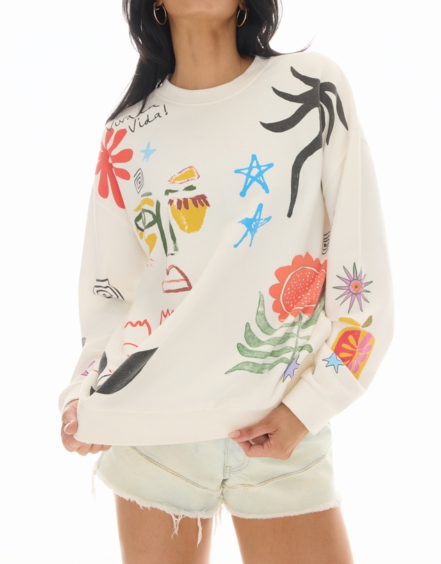 THE TALES - Illustrated Postcards Sweater