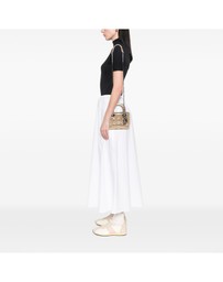 Pre-Loved by Azura Reborn - Pre-Loved Mini Metallic Lambskin Cannage Lady Dior