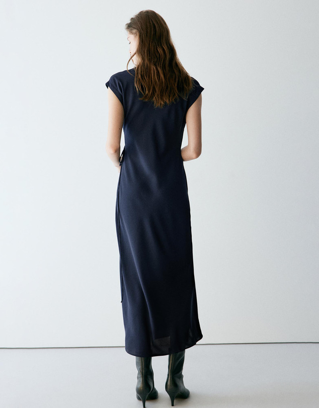 M.N.G - Turtleneck Wrap Dress