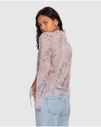 Belle & Bloom - Current Obsession Tie Shirt