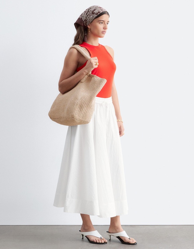 & Other Stories - Gathered Cotton-Blend Maxi Skirt