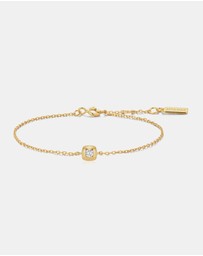 Ania Haie - Ania Haie Gold Modern Bezel-Set Solitaire Bracelet