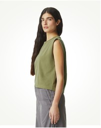 American Apparel - Heavyweight Garment Dyed Women's Muscle T-Shirt