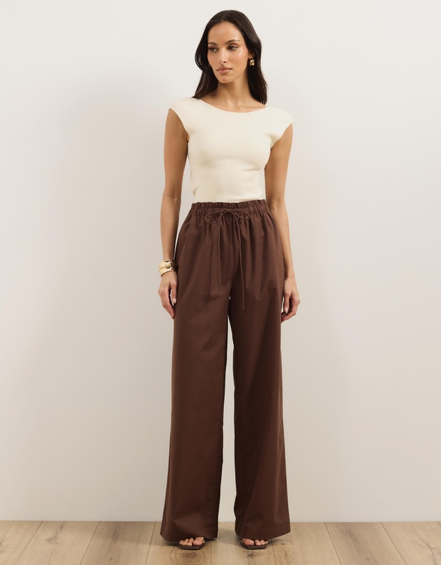 Atmos&Here - Jemma Relaxed Linen Blend Pants