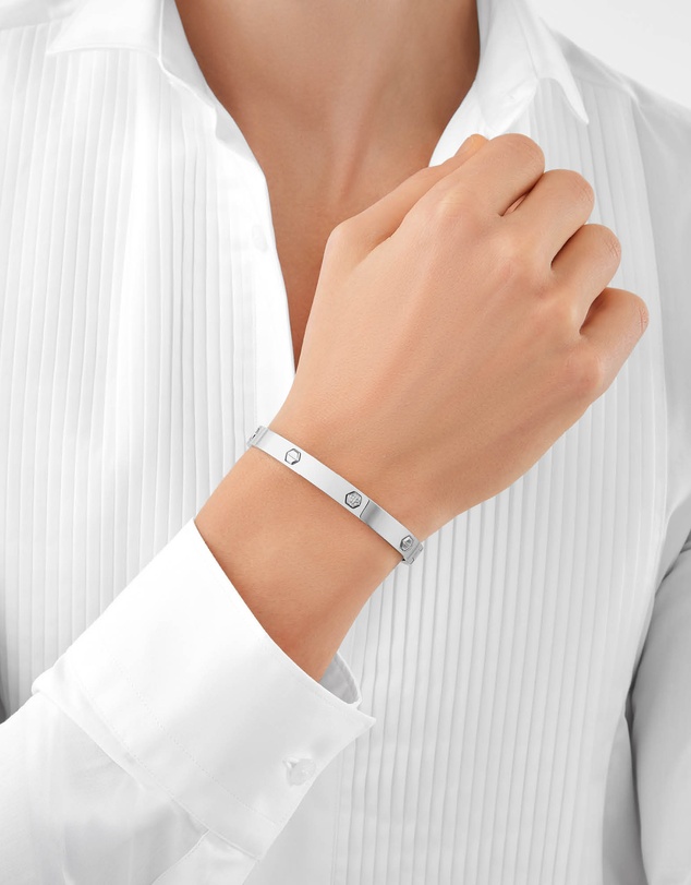 Philipp Plein - PLEIN CUFF Silver-Tone Bracelet