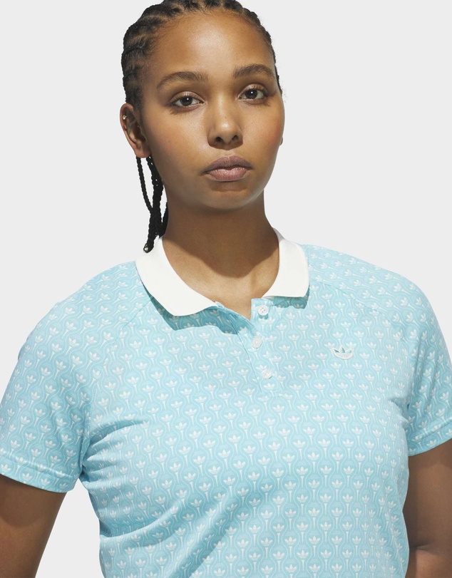 adidas Originals - Originals All Over Trefoil Polo Shirt Womens