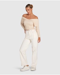 Belle & Bloom - More Than Words Collared Knit Top