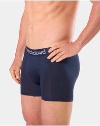 Mitch Dowd - Mens Bamboo Comfort Long Leg Trunk 3 Pack - Navy