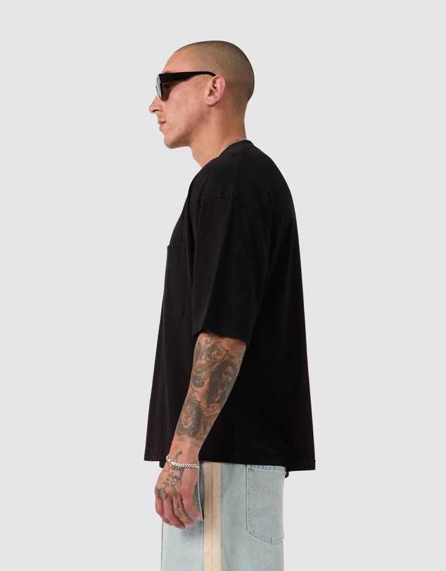 Zanerobe - Cropped Slub Flow Tee Black