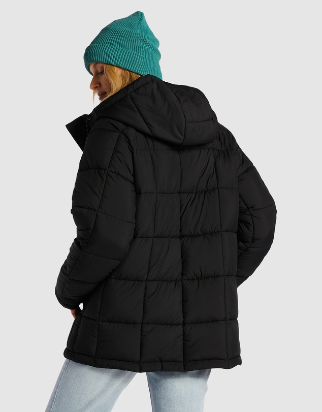Billabong - Womens Venture On Puff Zip-Up Hooded Jacket