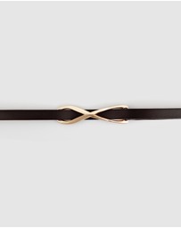 Belle & Bloom - London Mood Leather Tie Belt