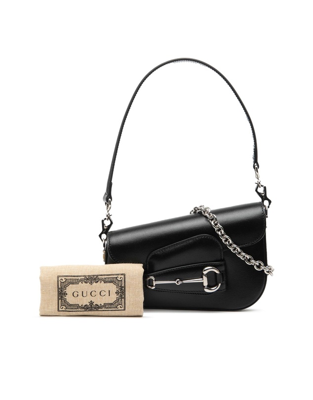 Pre-Loved by Azura Reborn - Pre-Loved Mini Leather Asymmetric Horsebit 1955 Satchel