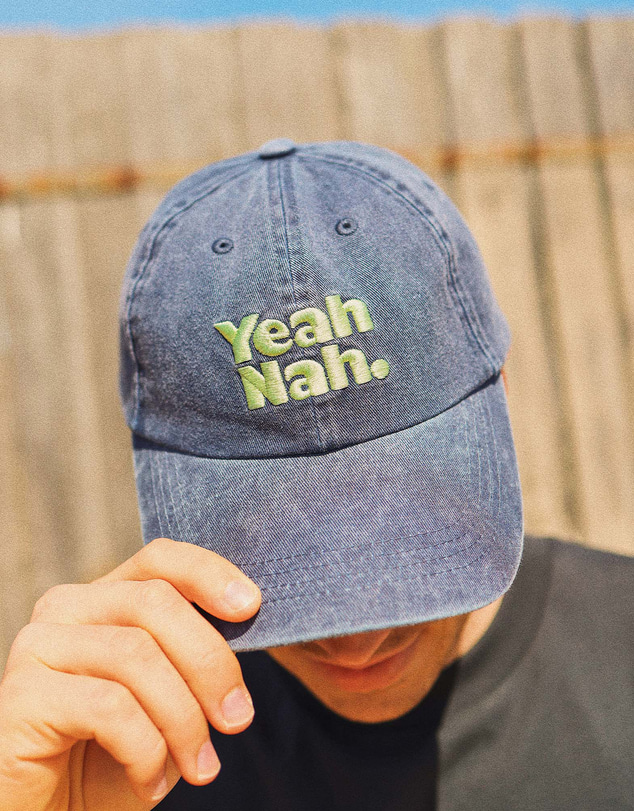 Skwosh - Yeah Nah Men's Cap in Navy