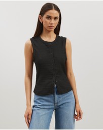 Atmos&Here - Maris Textured Vest Top