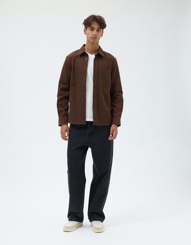 AERE - Brushed Cotton Overshirt