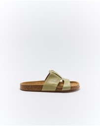 Walnut Melbourne - Bay Leather Slide