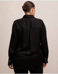 Forever New Curve - Coco Curve Satin Shirt