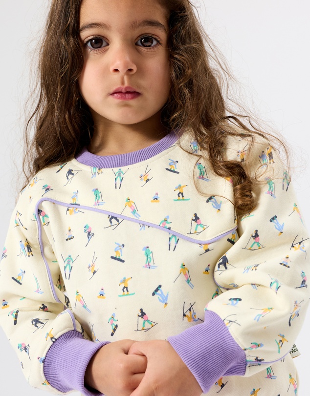 Goldie + Ace - Ski Slopes Terry Sweater - Babies-Kids