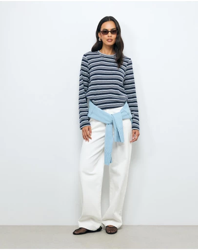 AERE - Stripe LS T-Shirt
