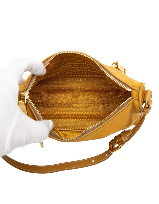 Pre-Loved by Azura Reborn - Pre-Loved Saffiano Trimmed Tessuto Handbag