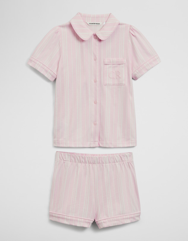 Country Road - Short Sleeve Button Through Sleep Set